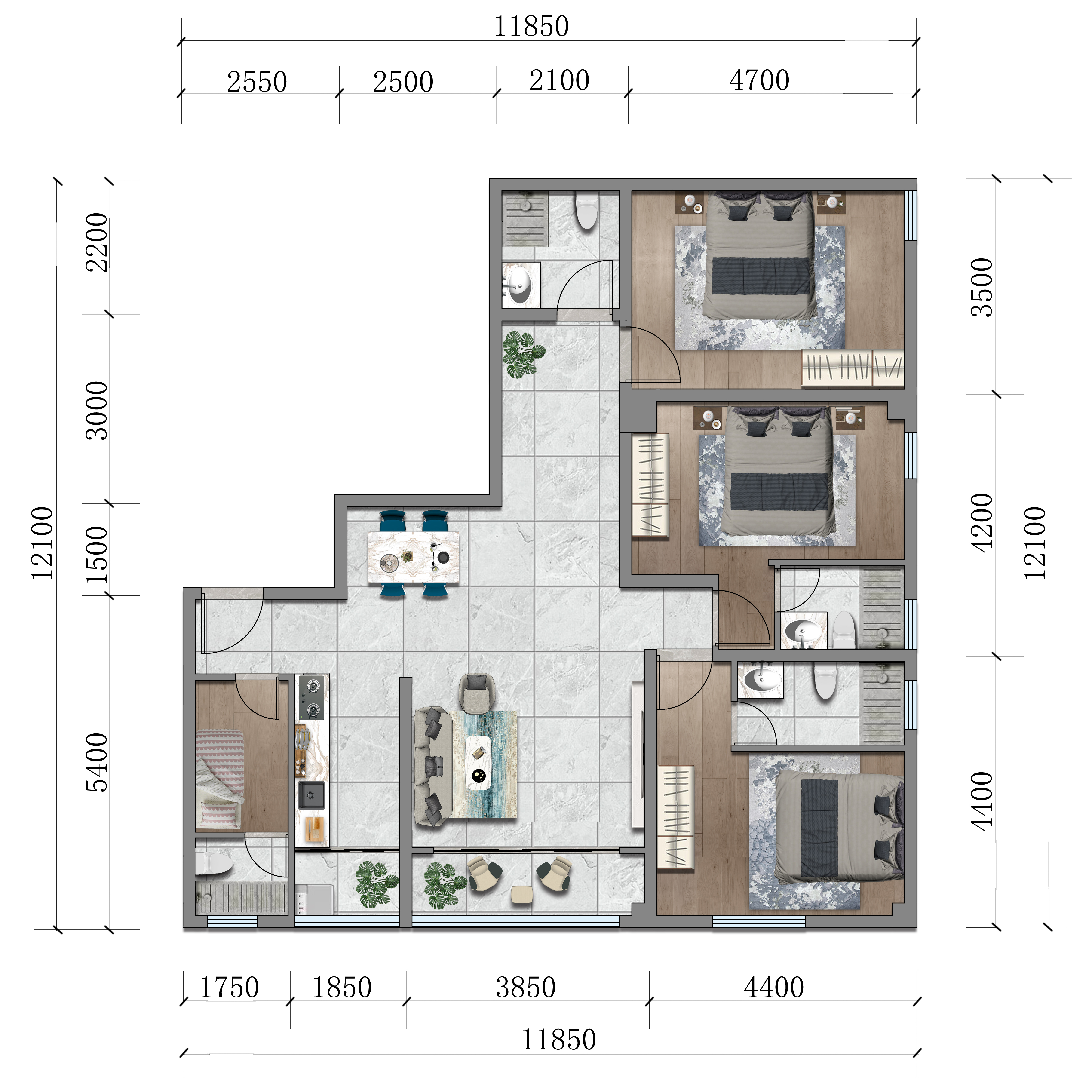 Maylan Park Residence 3 Bedroom Apartments for Sale in Kileleshwa, Nairobi